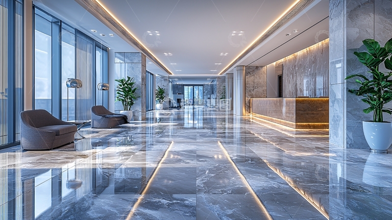 高清大图下载【趣麦麦图】现代化酒店大堂高清图片