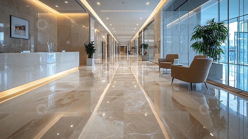 高清大图下载【趣麦麦图】现代化办公楼走廊