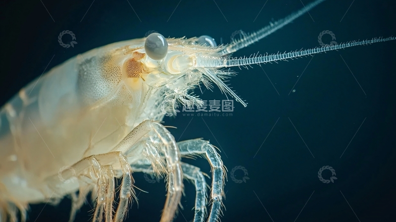 高清大图下载【趣麦麦图】透明小虾特写