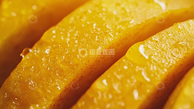 高清大图下载【趣麦麦图】鲜嫩多汁的橙子切片