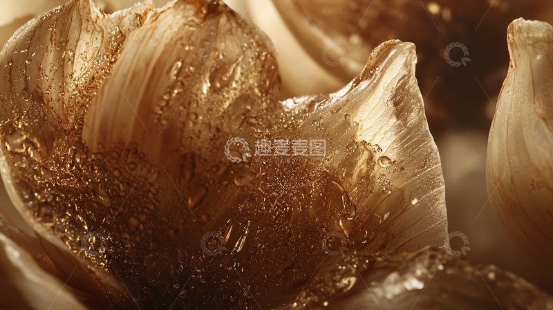 高清大图下载【趣麦麦图】焦糖色蒜瓣特写