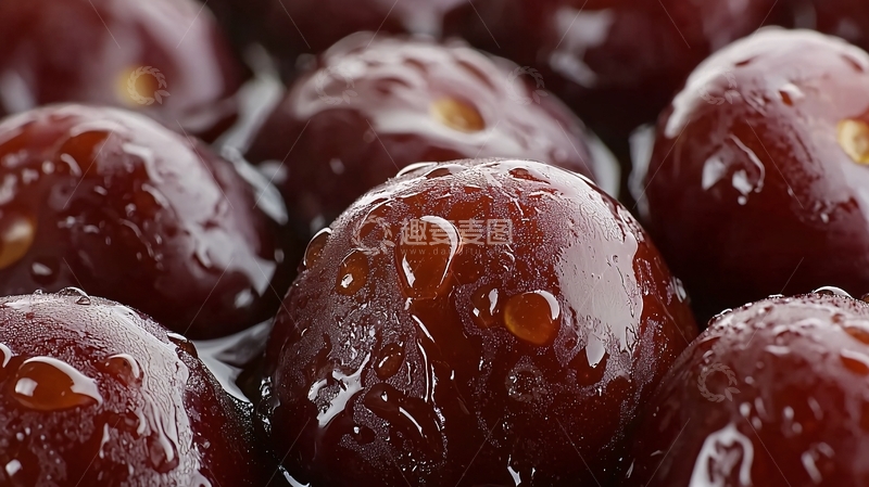 高清大图下载【趣麦麦图】光滑油亮的红褐色甜品