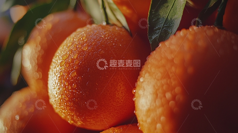 高清大图下载【趣麦麦图】新鲜饱满多汁的橙子