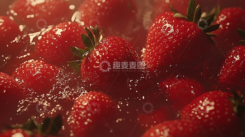 高清大图下载【趣麦麦图】草莓清洗