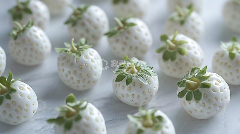 高清大图下载【趣麦麦图】白色草莓