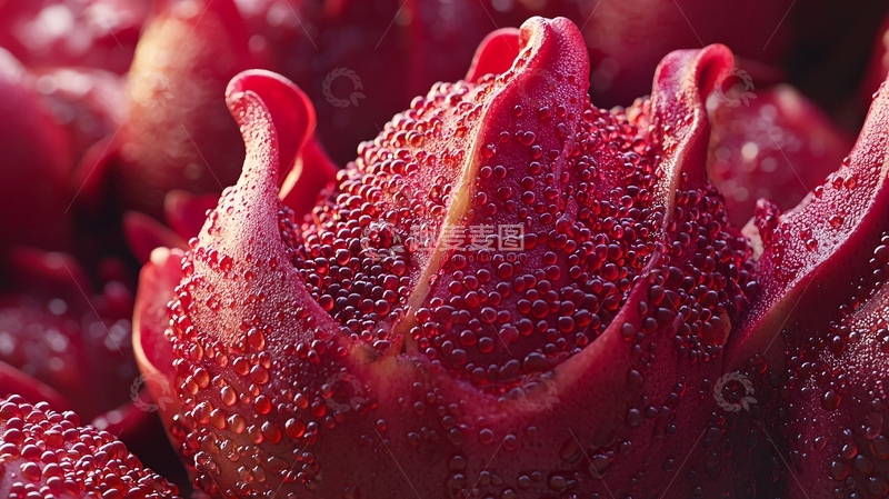 高清大图下载【趣麦麦图】红心火龙果特写