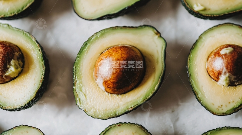 高清大图下载【趣麦麦图】切开的牛油果