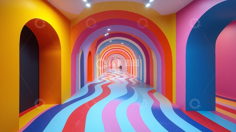 高清大图下载【趣麦麦图】彩虹通道3