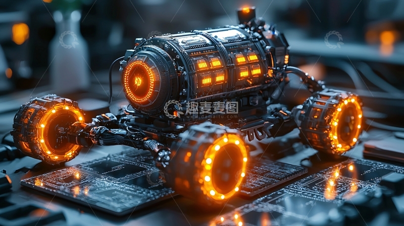 高清大图下载【趣麦麦图】未来科技感机器人