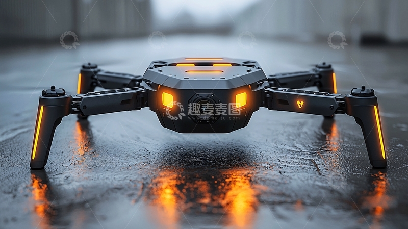 高清大图下载【趣麦麦图】未来科技感蜘蛛机器人