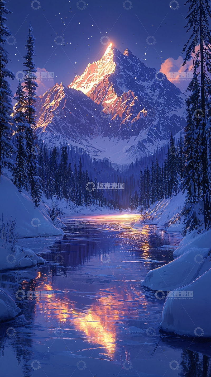 高清大图下载【趣麦麦图】雪山