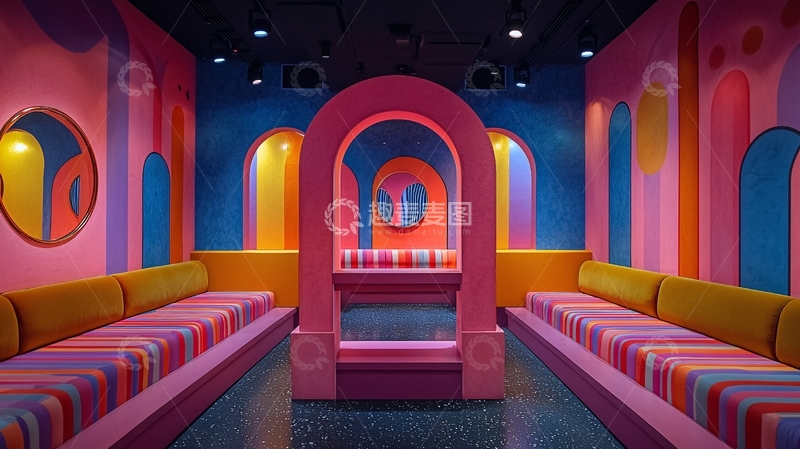 高清大图下载【趣麦麦图】70年代复古室内设计