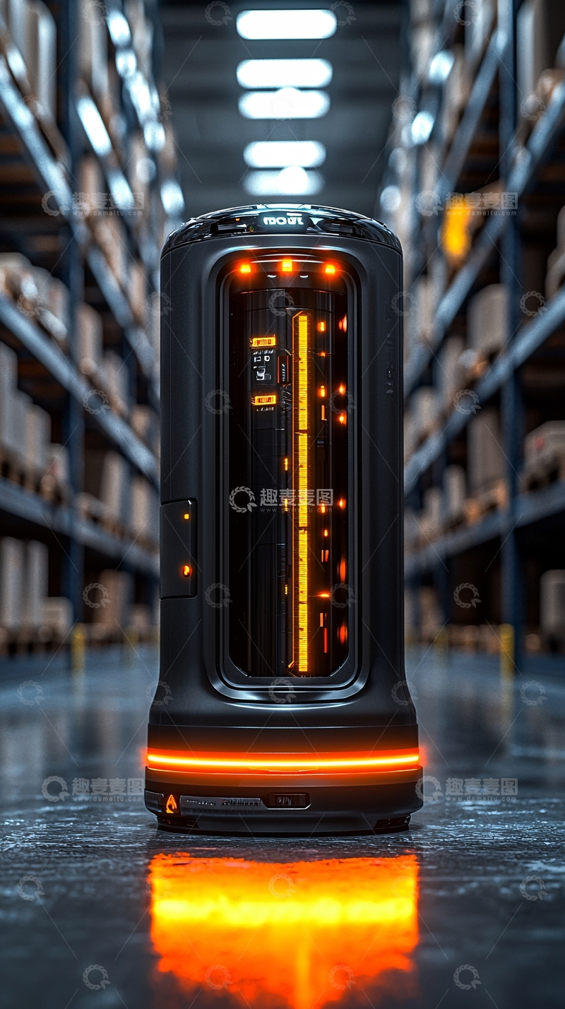 高清大图下载【趣麦麦图】仓库机器人