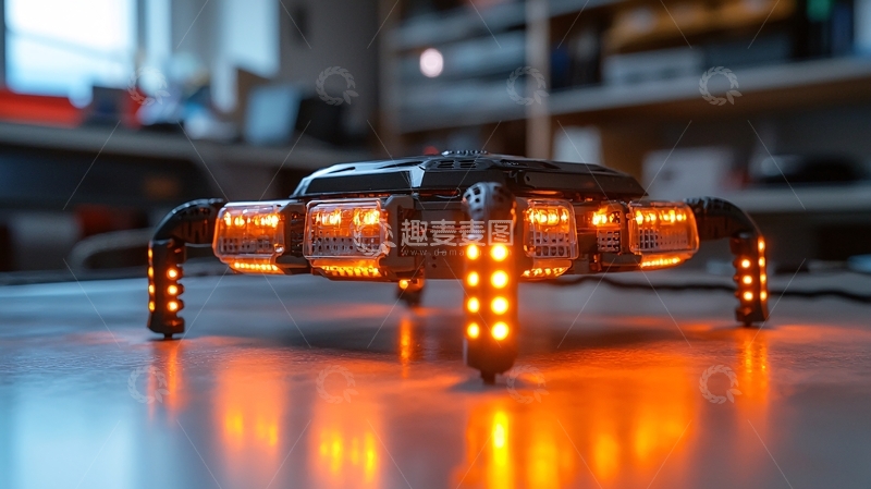 高清大图下载【趣麦麦图】六足机器人