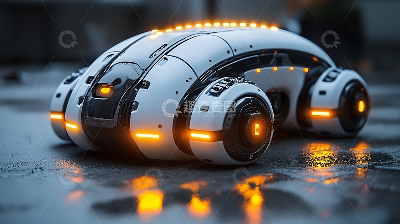 高清大图下载【趣麦麦图】未来感自动驾驶汽车
