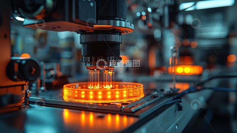 高清大图下载【趣麦麦图】精密机械自动化生产线