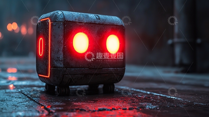 高清大图下载【趣麦麦图】方形机器人