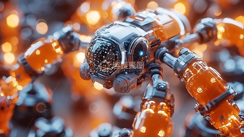 高清大图下载【趣麦麦图】未来科技感机器人