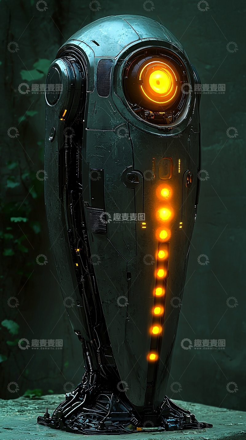 高清大图下载【趣麦麦图】未来科技感机器人