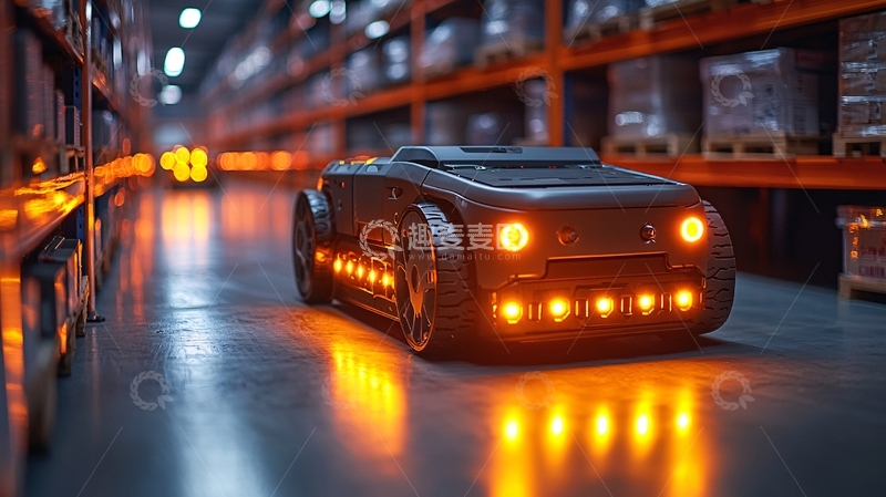 高清大图下载【趣麦麦图】仓库机器人