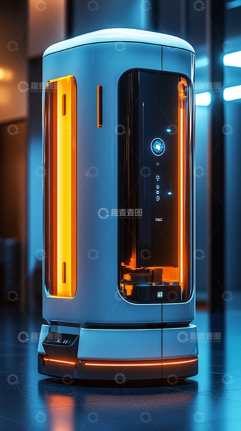 高清大图下载【趣麦麦图】未来科技感机器人