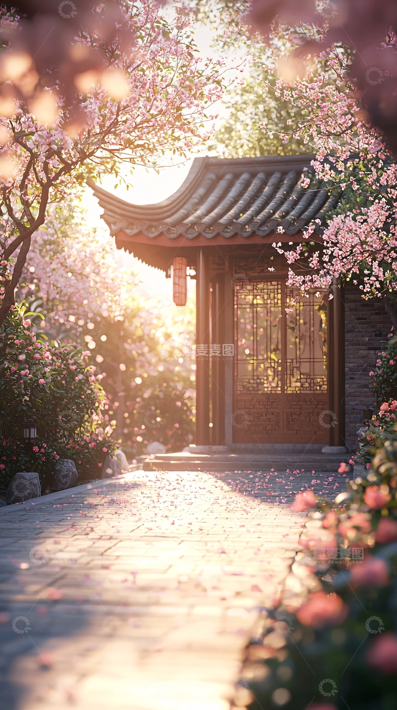 高清大图下载【趣麦麦图】中国风庭院