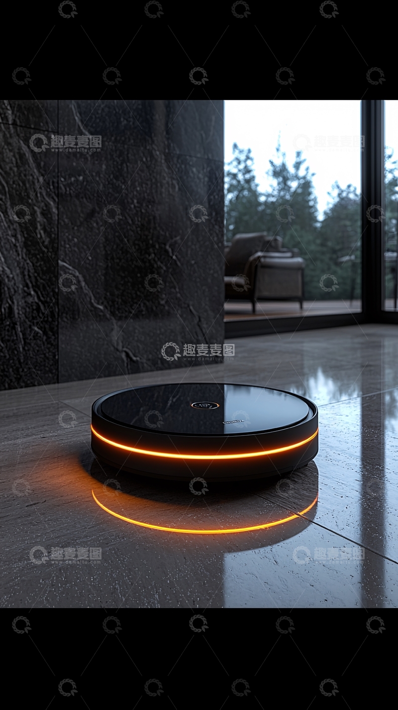 高清大图下载【趣麦麦图】智能扫地机器人