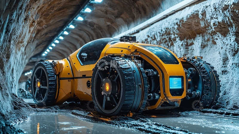 高清大图下载【趣麦麦图】未来矿山车辆