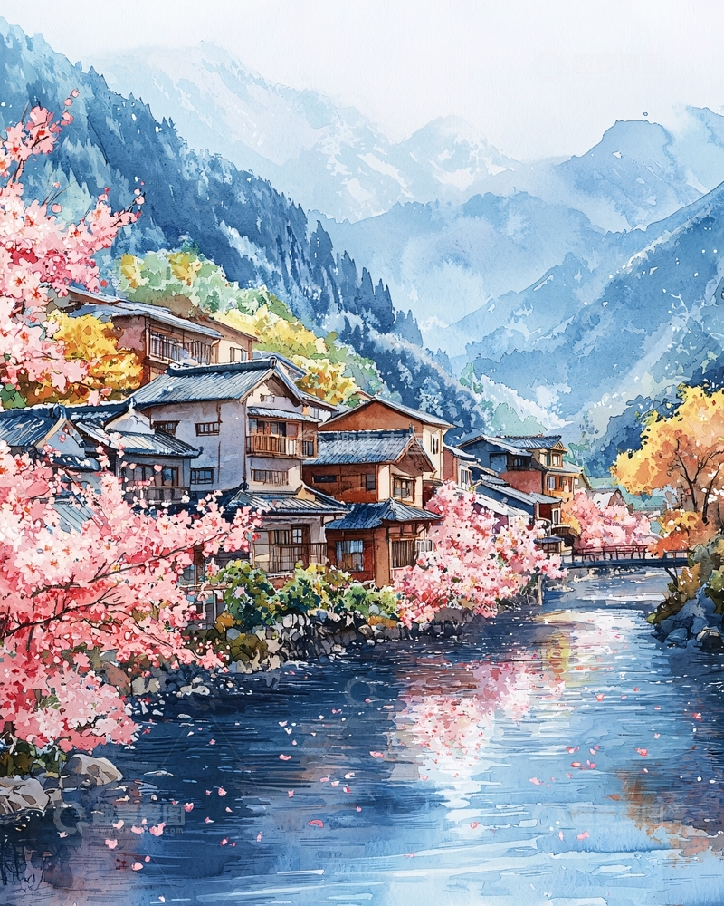 高清大图下载【趣麦麦图】水彩画