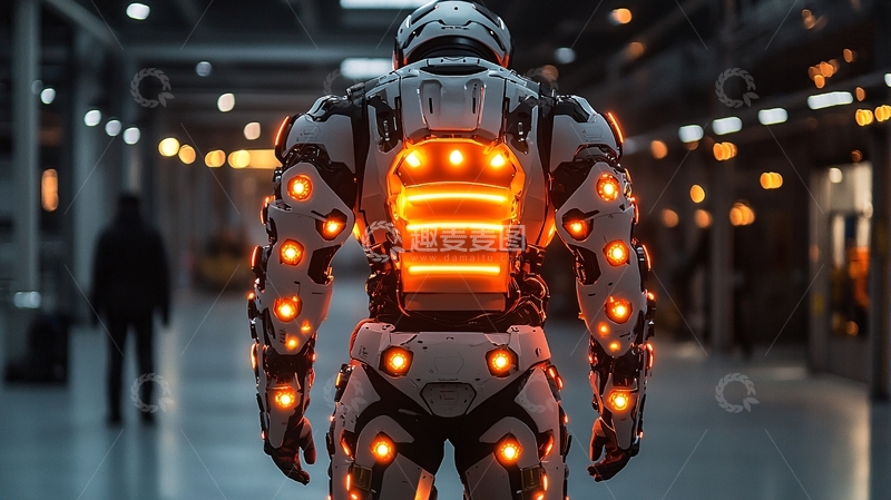 高清大图下载【趣麦麦图】未来科技感机器人