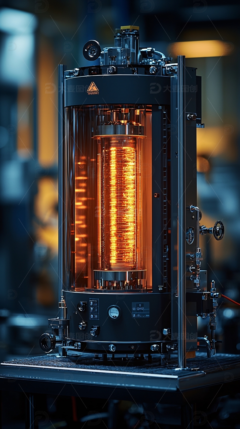 高清大图下载【趣麦麦图】透明玻璃柱状设备