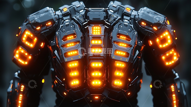 高清大图下载【趣麦麦图】未来科技动力装甲
