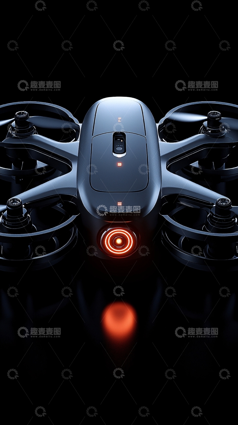 高清大图下载【趣麦麦图】黑色系无人机高清图