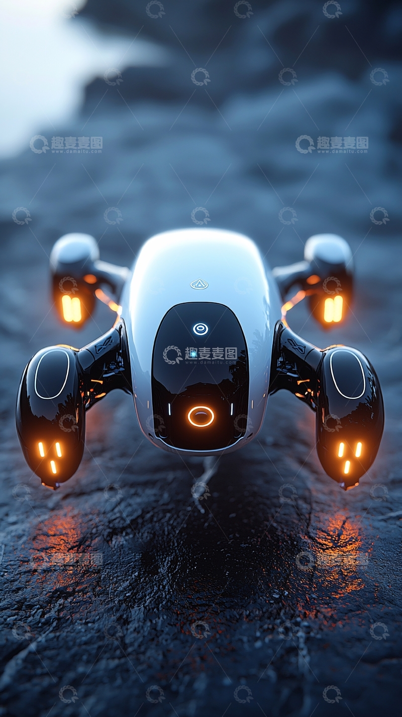 高清大图下载【趣麦麦图】未来科技无人机