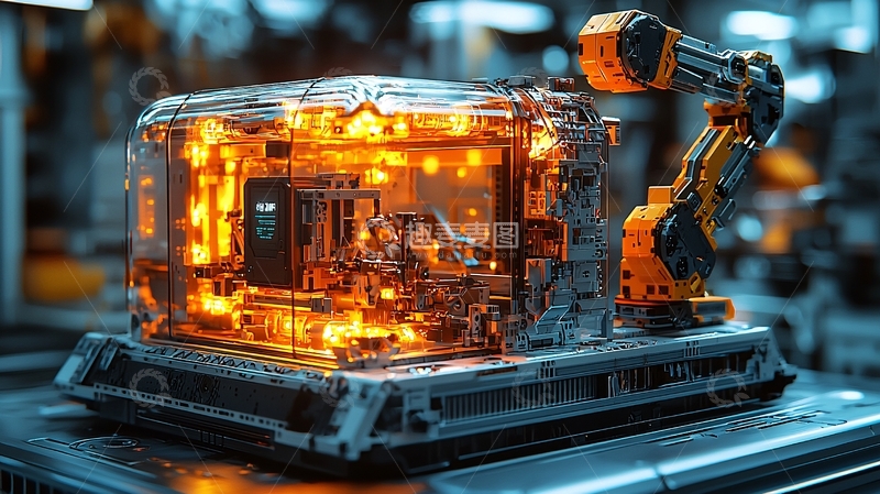 高清大图下载【趣麦麦图】透明机器人