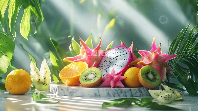 高清大图下载【趣麦麦图】热带水果静物摆拍