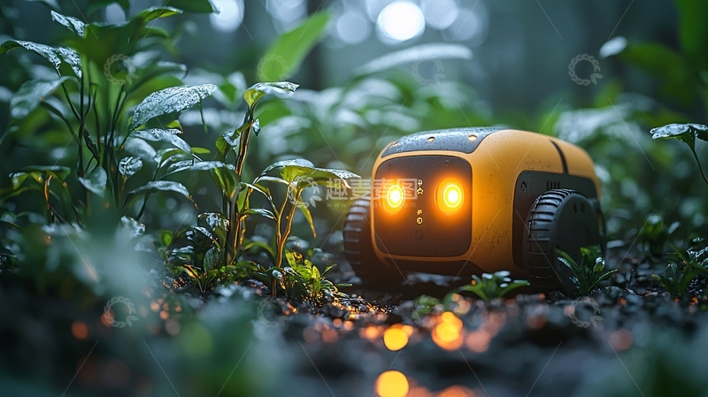 高清大图下载【趣麦麦图】森林机器人