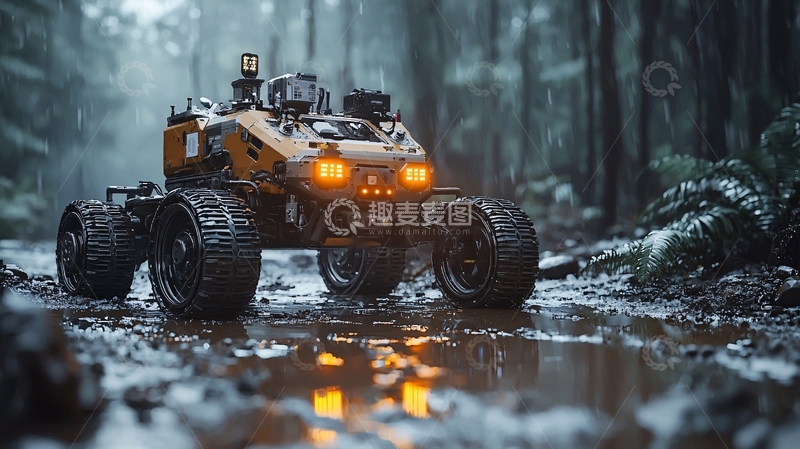 高清大图下载【趣麦麦图】未来感越野车