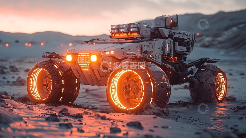 高清大图下载【趣麦麦图】未来科幻越野车