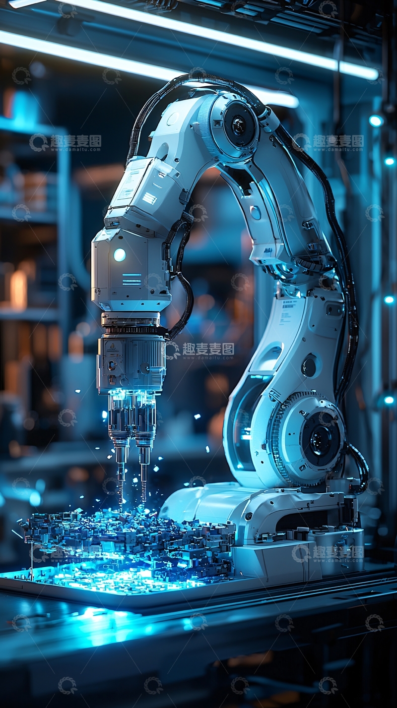 高清大图下载【趣麦麦图】工业机器人手臂7