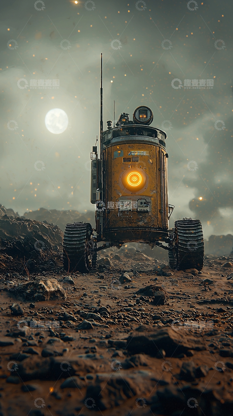 高清大图下载【趣麦麦图】月球探测器