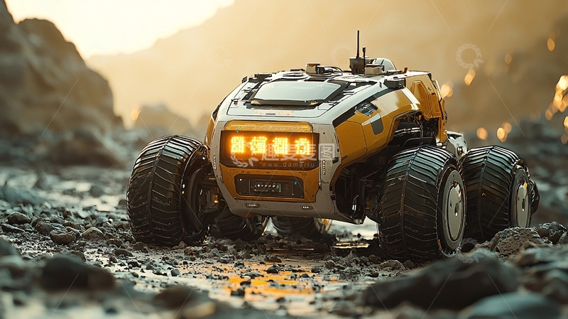 高清大图下载【趣麦麦图】未来感探测车