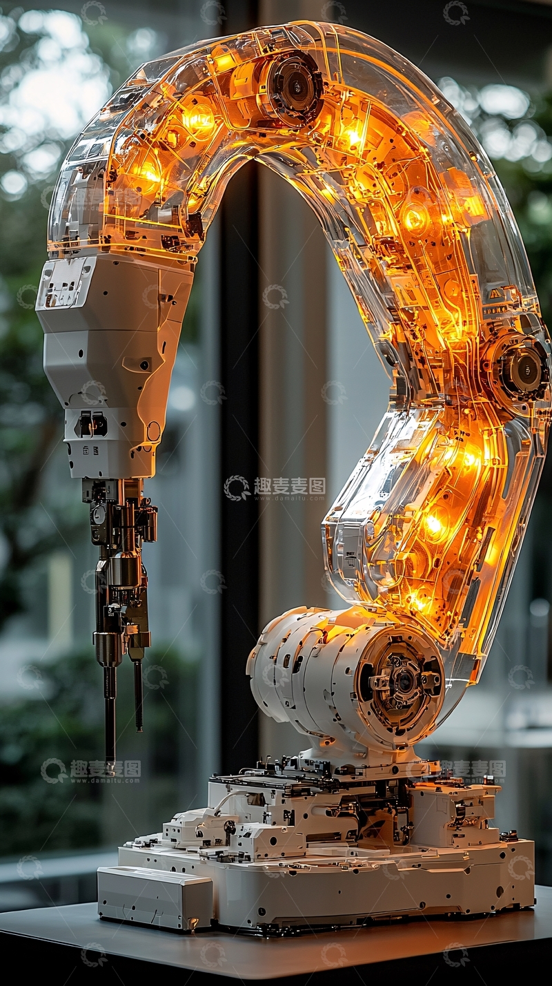 高清大图下载【趣麦麦图】透明机械臂
