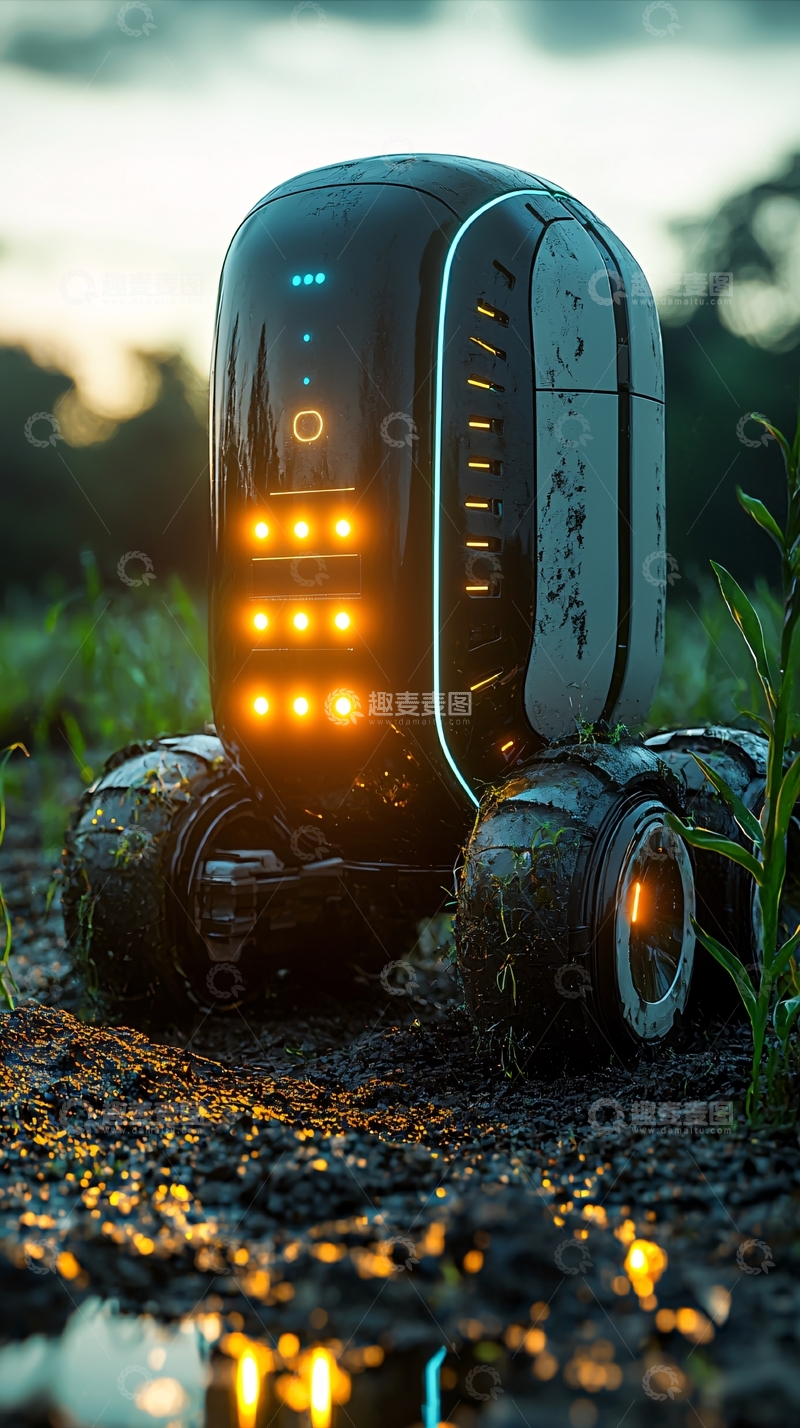 高清大图下载【趣麦麦图】未来感机器人