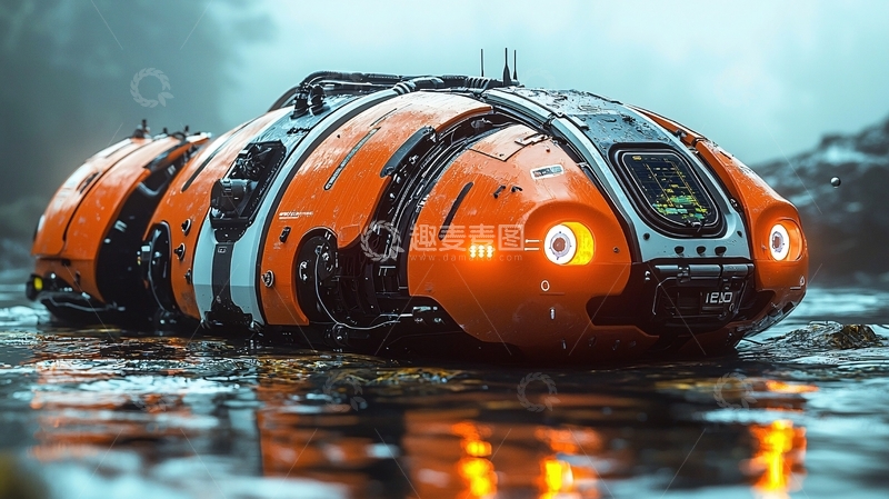 高清大图下载【趣麦麦图】未来科技感机器人