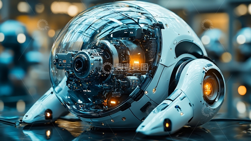 高清大图下载【趣麦麦图】未来科技感机器人
