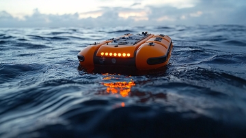 橙色水下机器人