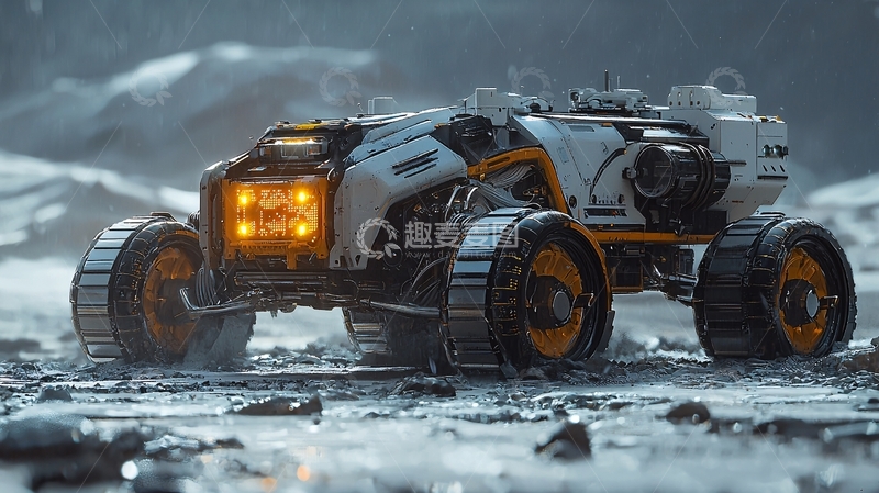 高清大图下载【趣麦麦图】未来科技越野车