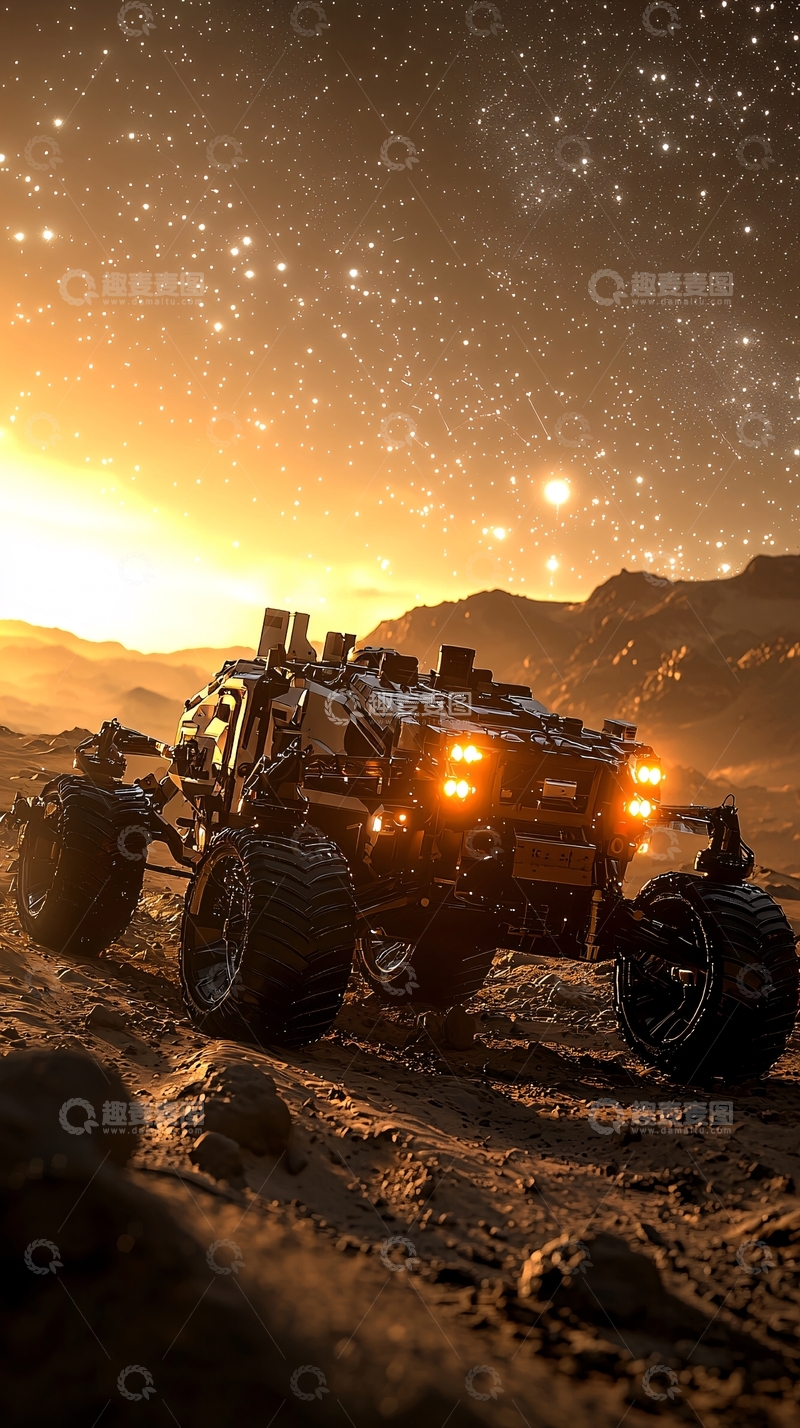 高清大图下载【趣麦麦图】火星探测车