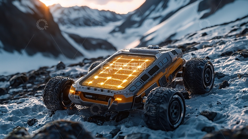 高清大图下载【趣麦麦图】未来感越野车雪地